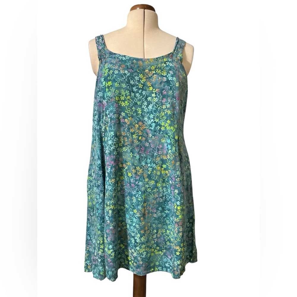 Mexicali Blues Batik Dress Size XL Beach Vacation Boho Hippie Lightweight